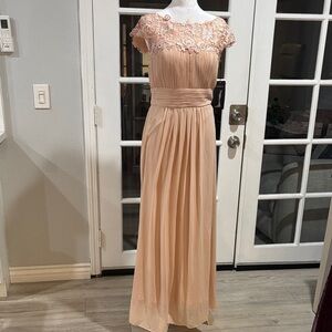 Ever Pretty Blush Lace Maxi Dress